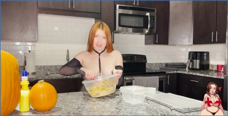 GingerCris prépare des cookies au scato et s'en met partout - vidéo scato